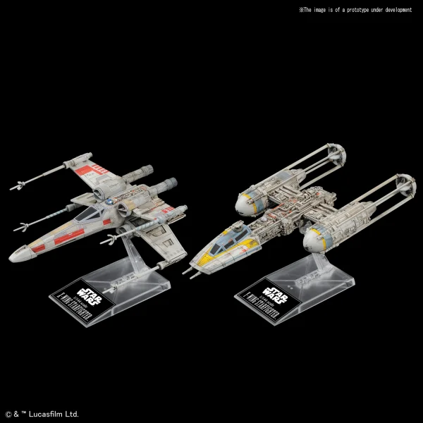 BANDAI HOBBY 1/144 X-WING STARFIGHTER & Y-WING STARFIGHTER - Star Wars