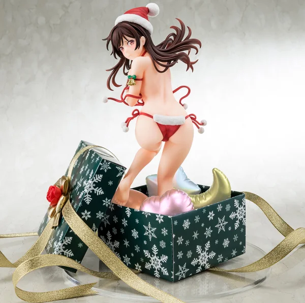 Hakoiri-musume 1/6 scaled pre-painted figure of “Rent-A-Girlfriend” MIZUHARA Chizuru in a Santa Claus bikini de fluffy figure - Rent-A-Girlfriend