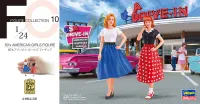 Hasegawa [FC10] 1:24 50’s AMERICAN GIRLS FIGURE (Two kits in the box) - Scale Kits - photo 1