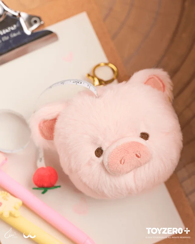 TOYZEROPLUS LuLu the Piggy Generic - Measuring Tape Keychain - LuLu The Piggy