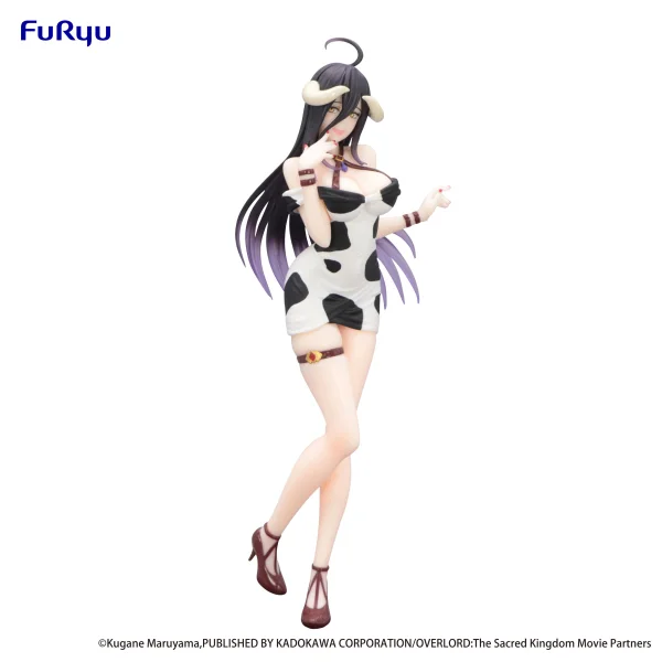 FuRyu OVERLORD Trio-Try-iT Figure -Albedo Mini Dress Cow Pattern ver.- - Overlord