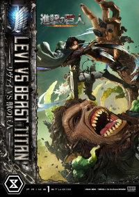 Ultimate Premium Masterline  TV animation Attack On Titan  Levi versus Beast Titan Bonus Version 32