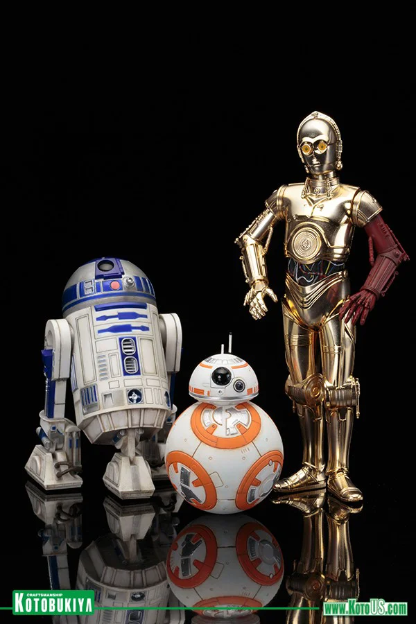 KOTOBUKIYA STAR WARS C-3PO & R2-D2 WITH BB-8 ARTFX+ STATUE - Star Wars