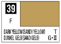 Mr. Color 39 - Dark Yellow (Sandy Yellow) (Flat/Tank) 1