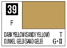 Mr. Color 39 - Dark Yellow (Sandy Yellow) (Flat/Tank)