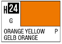AQUEOUS HOBBY COLOR - H24 GLOSS ORANGE YELLOW (PRIMARY) 1