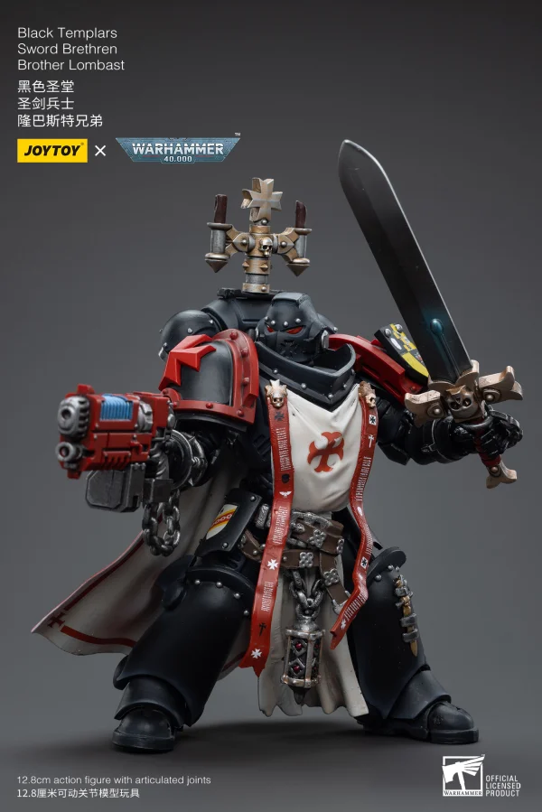 JOYTOY Black Templars Sword Brethren Brother Lombast - Warhammer 40K