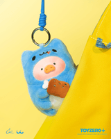 LuLu the Piggy x Capoo - Foodie Lu PVC Face Plush Keychain 1
