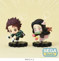 SEGA mOH!ment Anime "Demon Slayer: Kimetsu no Yaiba" Mini Figure Vol.1 (EX) [Pack of 2: 1 Tanjiro, 1 Nezuko] - Demon Slayer: Kimetsu no Yaiba - photo 1
