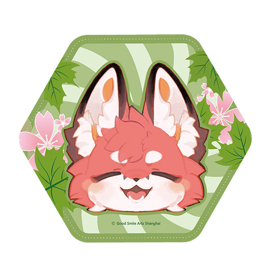 FLUFFY LAND Pinback Button Smiling