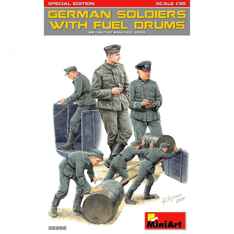 [35256] 1/35 German Soldiers w/ Fuel Drums. Special Edition