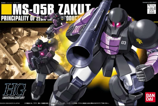 BANDAI HOBBY 1/144 HGUC ZAKUⅠ BLACK TRI STARS - Mobile Suit Gundam