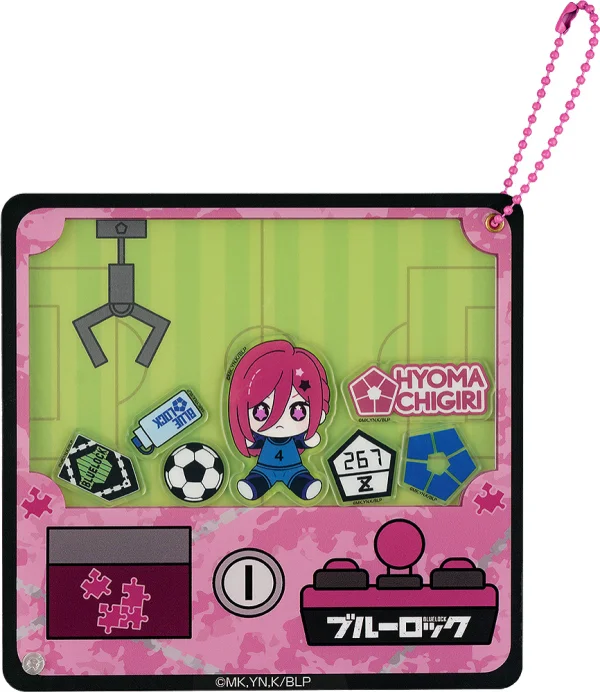 GOOD SMILE COMPANY HUGGY Series Claw Machine Acrylic Keychain Chigiri Hyoma - BLUE LOCK
