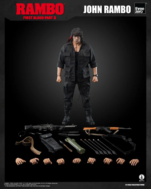 threezero Rambo: First Blood Part II - 1/6 John Rambo - Rambo