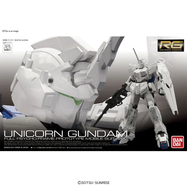 BANDAI HOBBY RG 1/144 Unicorn Gundam (First Run Limited Edition Package) - Mobile Suit Gundam Unicorn / Narrative