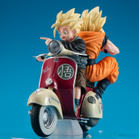 DESKTOP REAL McCOY EX Dragon Ball Z Super Saiyan Son Goku & Super Saiyan Son Gohan＆Mortorbike 1