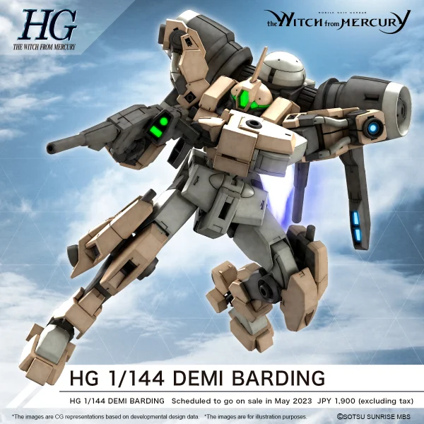 BANDAI HOBBY HG 1/144 DEMI BARDING - Mobile Suit Gundam: The Witch from Mercury