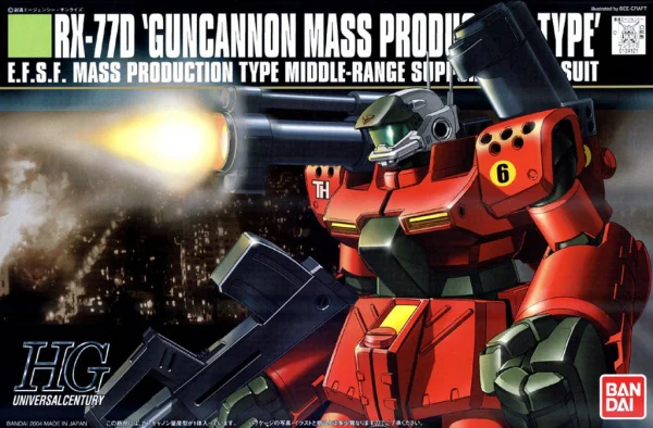 BANDAI HOBBY 1/144 HGUC GUNCANNON MASS PRODUCTION TYPE - Mobile Suit Gundam: OVAs and Side Stories