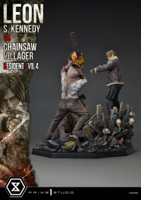 Ultimate Premium Masterline Resident Evil 4 Leon S. Kennedy versus Chainsaw Villager 82