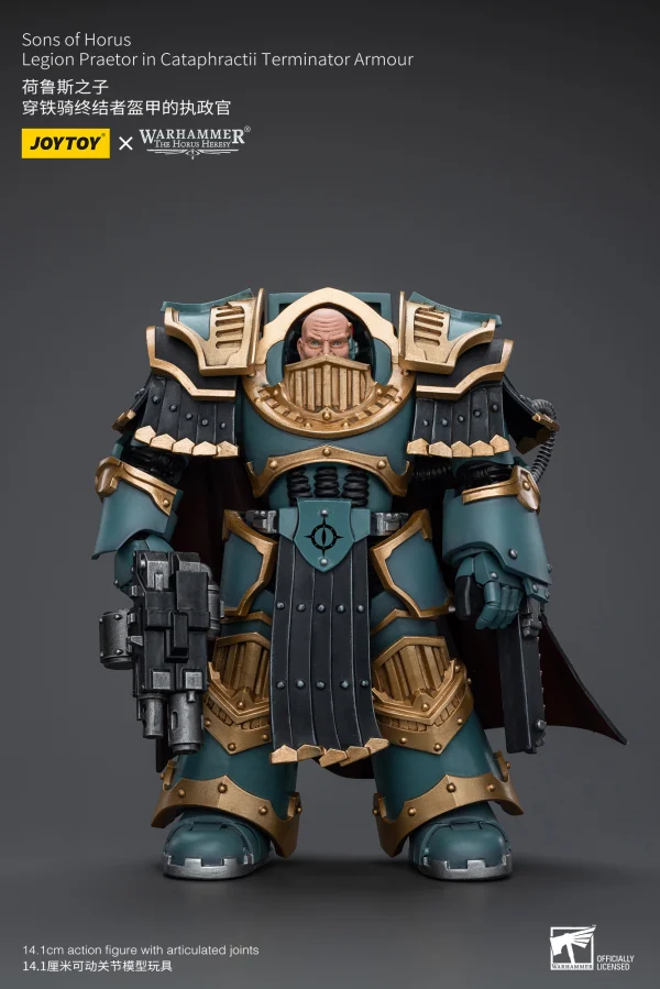 JOYTOY Sons of Horus Legion Praetor in Cataphractii Terminator Armour - Warhammer 40K