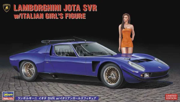 Hasegawa 1/24  LAMBORGHINI JOTA SVR w/ITALIAN GIRL’S FIGURE - Scale Kits