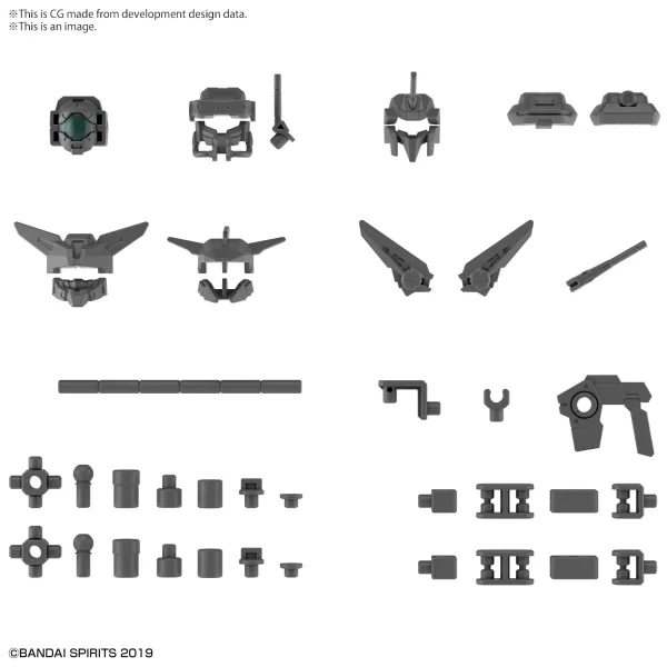 BANDAI HOBBY 30MM 1/144 OPTION PARTS SET 6 (CUSTOMIZE HEADS A) - 30 Minutes Missions (30MM)