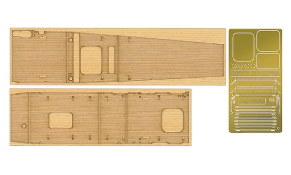 Hasegawa [QG52] 1:700 WOODEN DECK FOR 1/700 AIRCRAFT CARRIER AKAGI - Kit Accessories