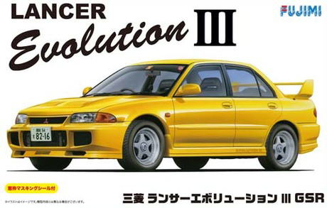[ID-34] 1/24 Mitsubishi Lancer Evolution III GSR w/Window Frame Masking