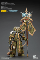 Death Guard Plague Marine Icon bearer with Boltgun and Plague knife 1