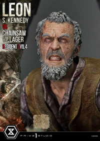 Ultimate Premium Masterline Resident Evil 4 Leon S. Kennedy versus Chainsaw Villager Bonus Version 60