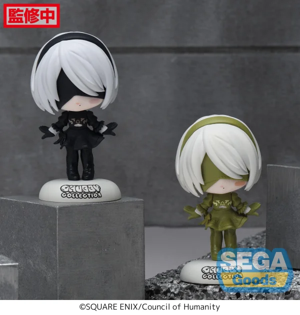 CHUBBY COLLECTION TV Anime "NieR:Automata Ver1.1a" Petit Figure "2B" (EX) [Pack of 1 Normal, 1 Sephia]