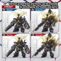 BANDAI HOBBY SD GUNDAM CROSS SILHOUETTE UNICORN GUNDAM 02 BANSHEE (DESTROY MODE) & BANSHEE NORN PARTS SET - Mobile Suit Gundam Unicorn / Narrative - photo 12