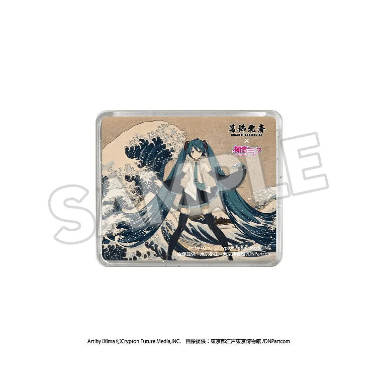 Presence CO., LTD. 3D Magnet: Thirty-six Views of Mount Fuji The Great Wave off Kanagawa - Hatsune Miku