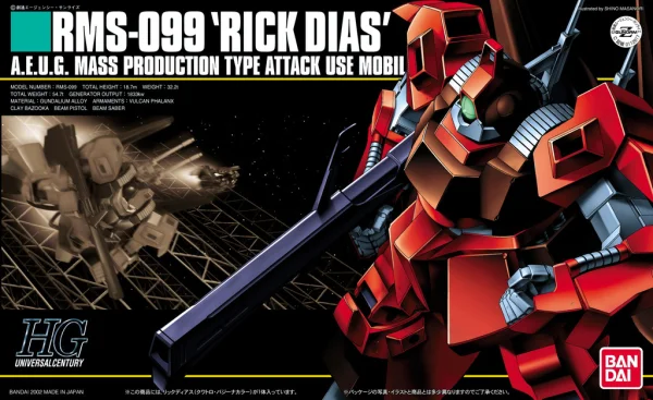 BANDAI HOBBY HGUC 1/144 #33 Rick Dias Red - Mobile Suit Gundam Zeta