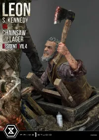 Prime 1 Studio Ultimate Premium Masterline Resident Evil 4 Leon S. Kennedy versus Chainsaw Villager - Video Games - photo 11