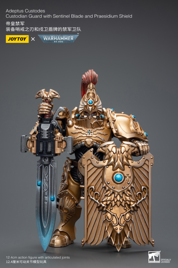 Adeptus Custodes Custodian Guard with Sentinel Blade and Praesidium Shield