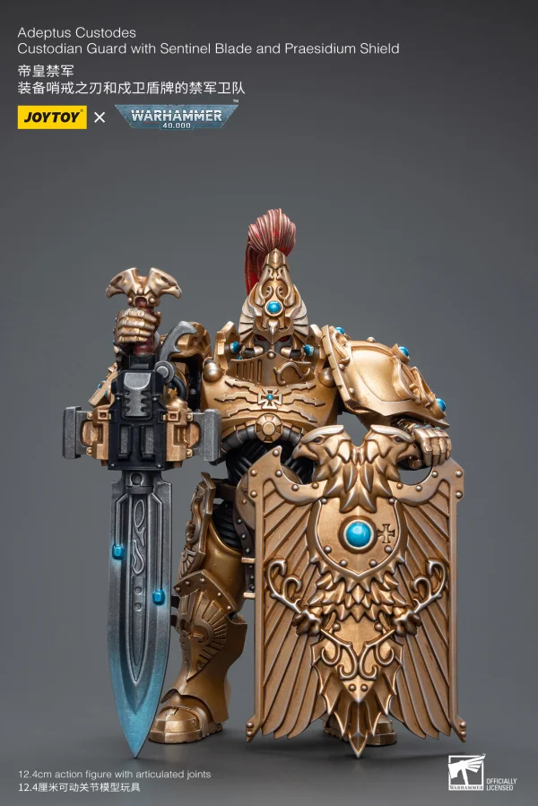 JOYTOY Adeptus Custodes Custodian Guard with Sentinel Blade and Praesidium Shield - Warhammer 40K