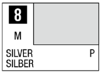 Mr Color Spray - S8 Silver (Metallic/Primary) 1