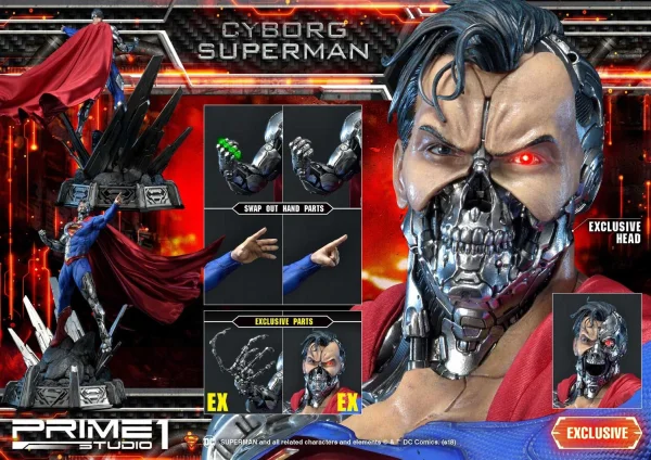 Prime 1 Studio Museum Masterline Superman (Comics) Cyborg Superman EX Version - DC Comics