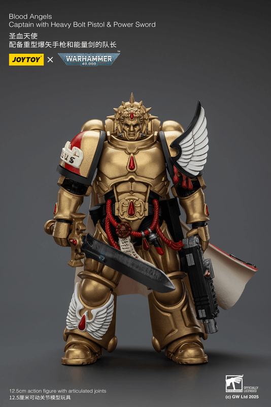 Blood Angels Captain with Heavy Bolt Pistol & Power Sword