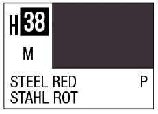 GSI Creos AQUEOUS HOBBY COLOR - H38 METALLIC GLOSS STEEL RED (PRIMARY)