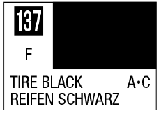 Mr. Color 137 - Tire Black (Flat/Aircraft Car)