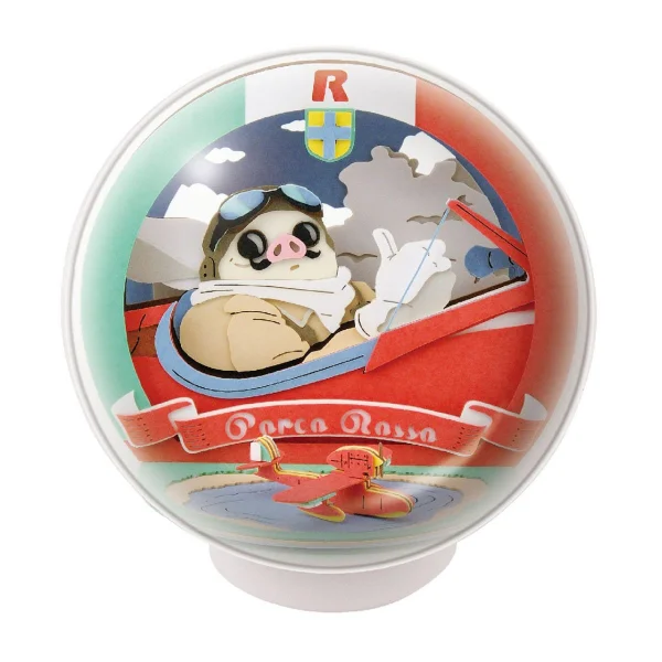 ENSKY PTB-12 Porco Rosso Airplane Piloting Porco Rosso Paper Theater Ball - Porco Rosso