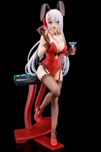 Hakoiri-musume Riselia Ray Crystalia wearing crimson bunny costume with Nip Slip Gimmick System - The Demon Sword Master of Excalibur Academy - photo 8