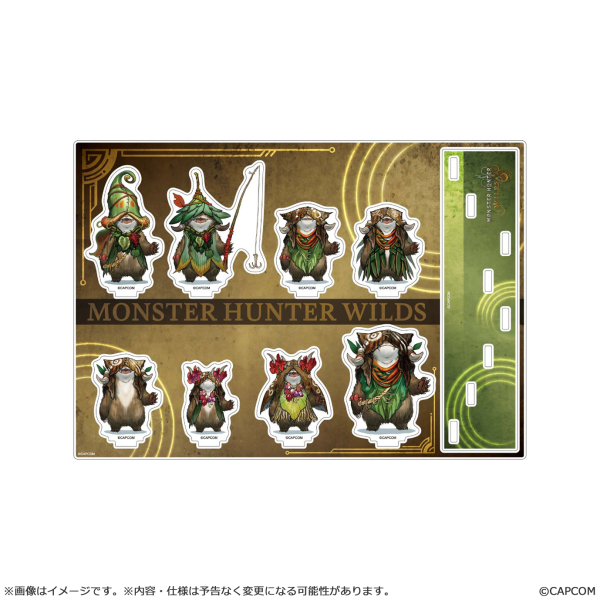 Monster Hunter Wilds acrylic stand Chomber set