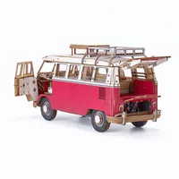 Azone wa-gu-mi Vintage Volkswagen Type 2 (T1) Camper Van RED - Scale Kits - photo 9