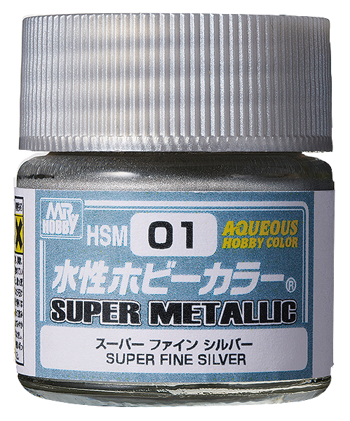 AQUEOUS HOBBY COLOR - HSM01 SUPER FINE SILVER