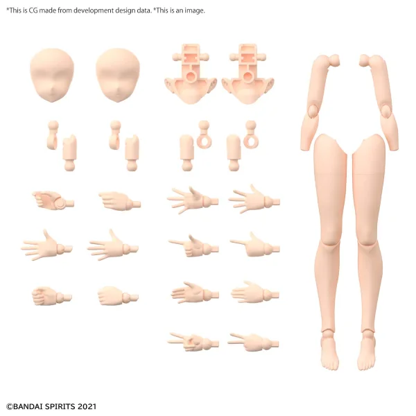 BANDAI HOBBY 30MS OPTION BODY PARTS ARM PARTS & LEG PARTS [COLOR A] - 30 Minutes Sisters (30MS)