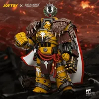 JOYTOY Imperial Fists Lord Castellan Evander Garrius, The Tyrant of Cthonia with the Subjugator and Incineratus - Warhammer 40K - photo 1