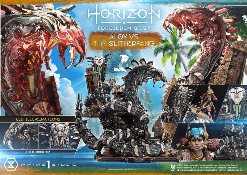 Prime 1 Studio Ultimate Diorama Masterline Horizon Forbidden West Aloy vs. The Slitherfang - Horizon Forbidden West